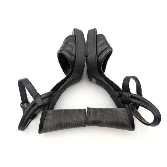 Paul Green Leslie Platform Sandal Ankle Strap Women's Black Size US9/UK7 EU40 - Picture 6 of 13